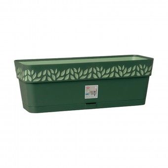 Floreira Plstico Cloe Verde Oliva - 50 cm