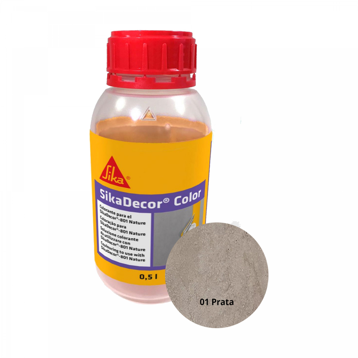 Pigmento Para Microcimento SikaDecor Prata 0 5L 1198754 Ovarmat pigmento-para-microcimento-sikadecor-prata-0-5l-1198754-ovarmat