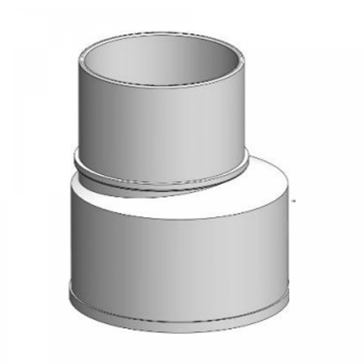 Reducao Pvc Redução 90x75mm para Tubo Descarga 125mm PVC - 1207478 | Ovarmat